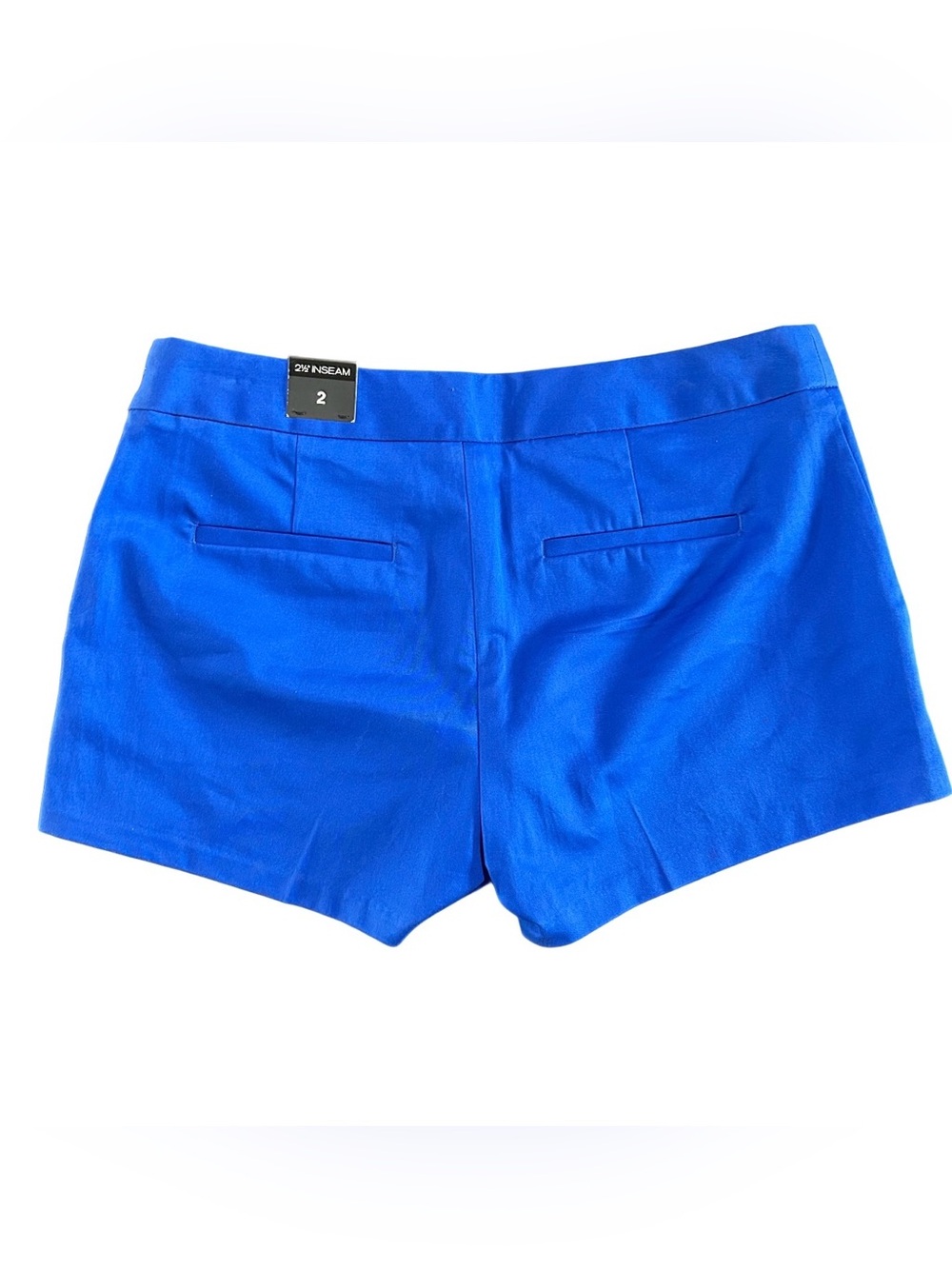 Express Shorts Women’s 2 Royal Blue Side Zip 2.5” Inseam 30” Waist New With Tag